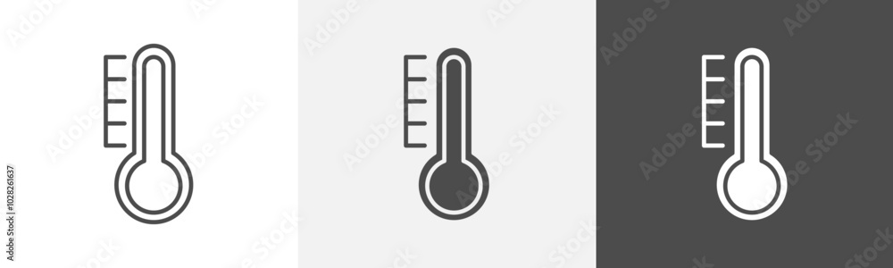 temprature icon Flat design on isolated background temprature icon Flat design on isolated background