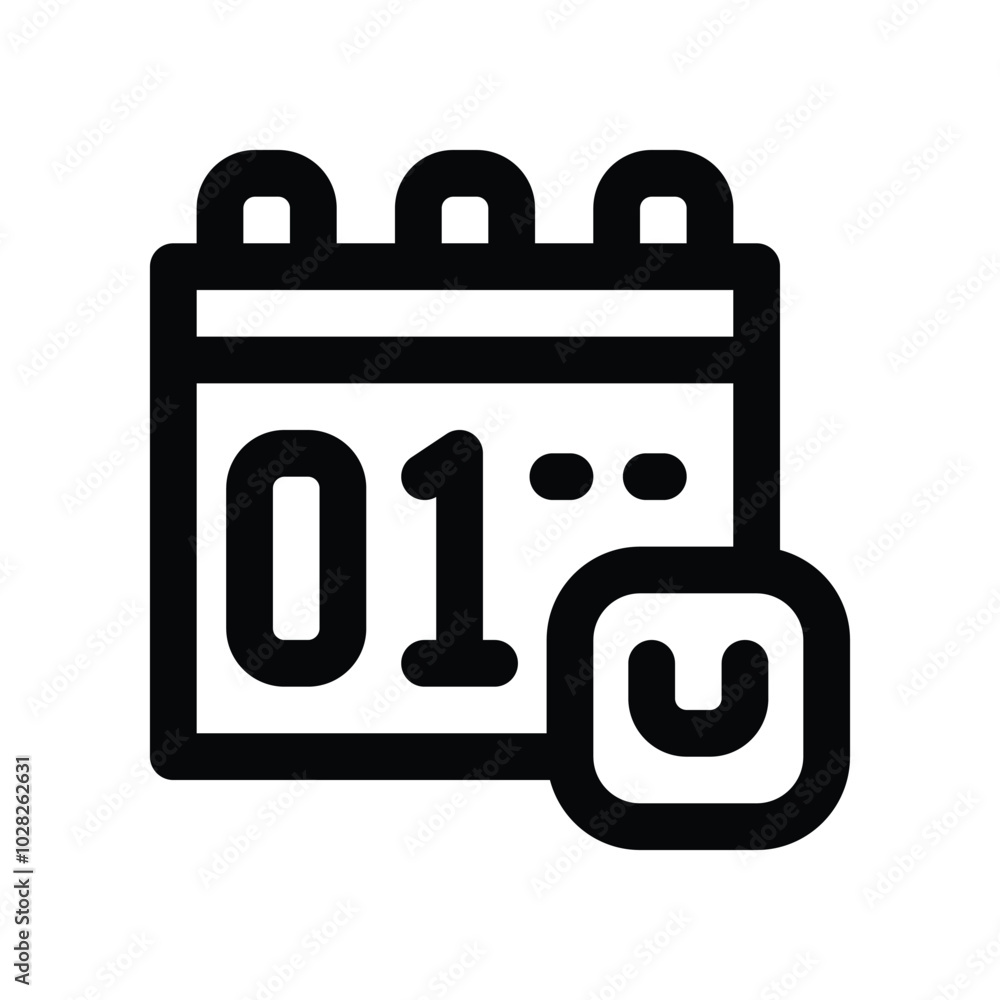 schedule icon. vector line icon for your website, mobile, presentation, and logo design. schedule icon. vector line icon for your website, mobile, presentation, and logo design.