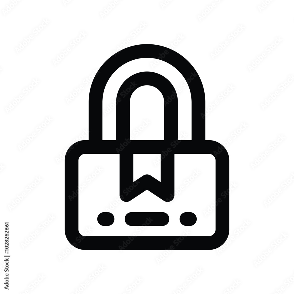 padlock icon. vector line icon for your website, mobile, presentation, and logo design. padlock icon. vector line icon for your website, mobile, presentation, and logo design.