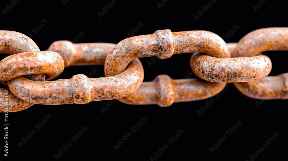 Closeup of Rusty Chain Links on Black Background Texture Industrial Metal Nautical Closeup of Rusty Chain Links on Black Background Texture Industrial Metal Nautical
