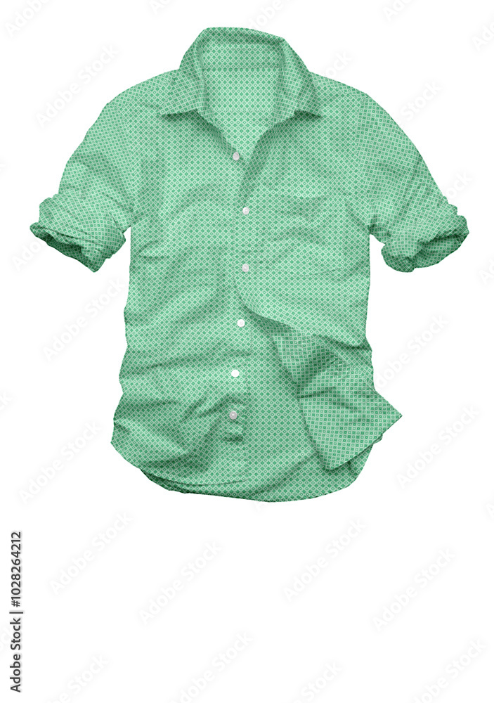 3D illustration check shirt for summer season 3D illustration check shirt for summer season