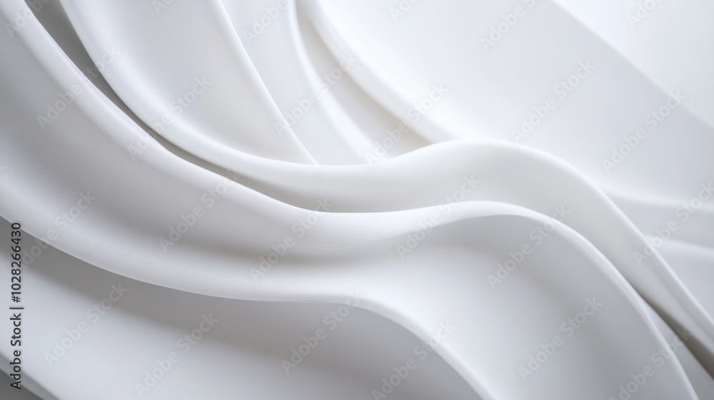 Obraz premium Abstract White Swirling Pattern