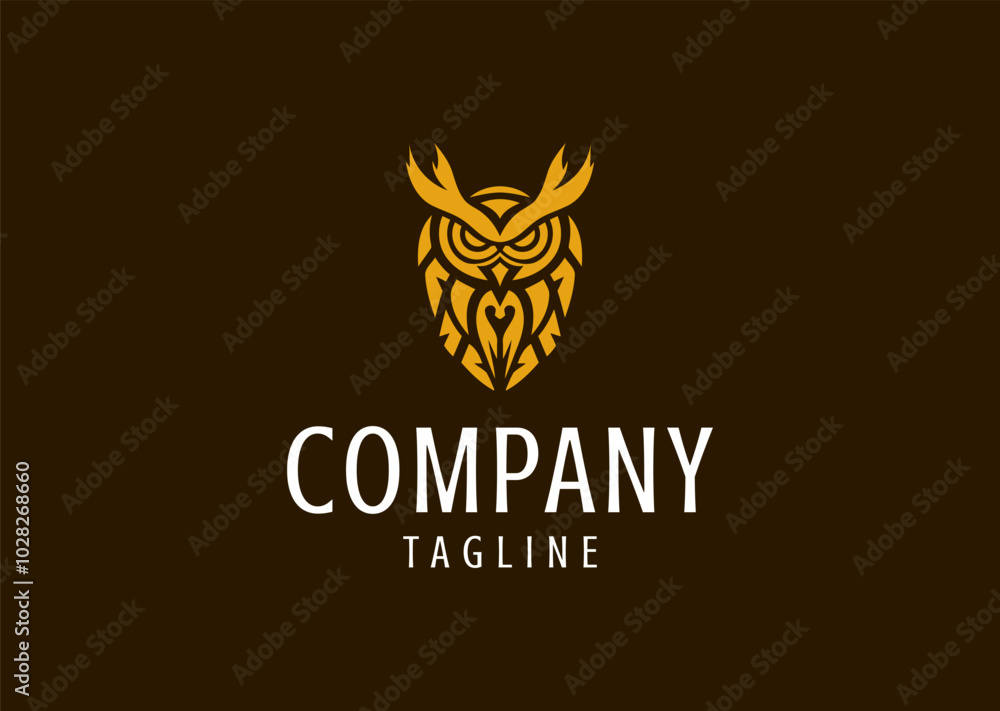 Vector illustration of Luxury Owl Logo Design Vector illustration of Luxury Owl Logo Design