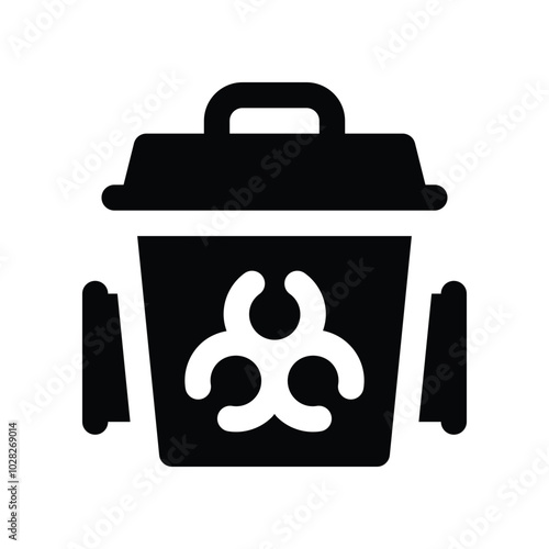 trash icon. vector glyph icon for your website, mobile, presentation, and logo design.