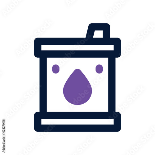 oil tank icon. vector dual tone icon for your website, mobile, presentation, and logo design.