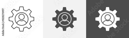 user setting icon Isolated vector art