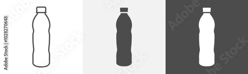 water bottle icon Isolated vector art