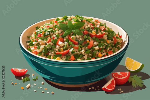 Tabouleh food  illustration photo