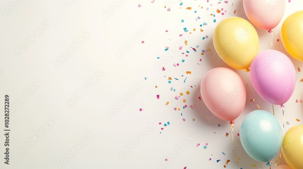 Birthday Balloons and Confetti Birthday Balloons and Confetti