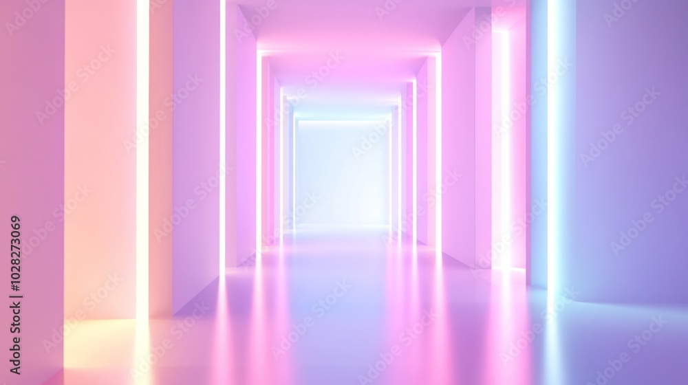 Neon Light Corridor Neon Light Corridor