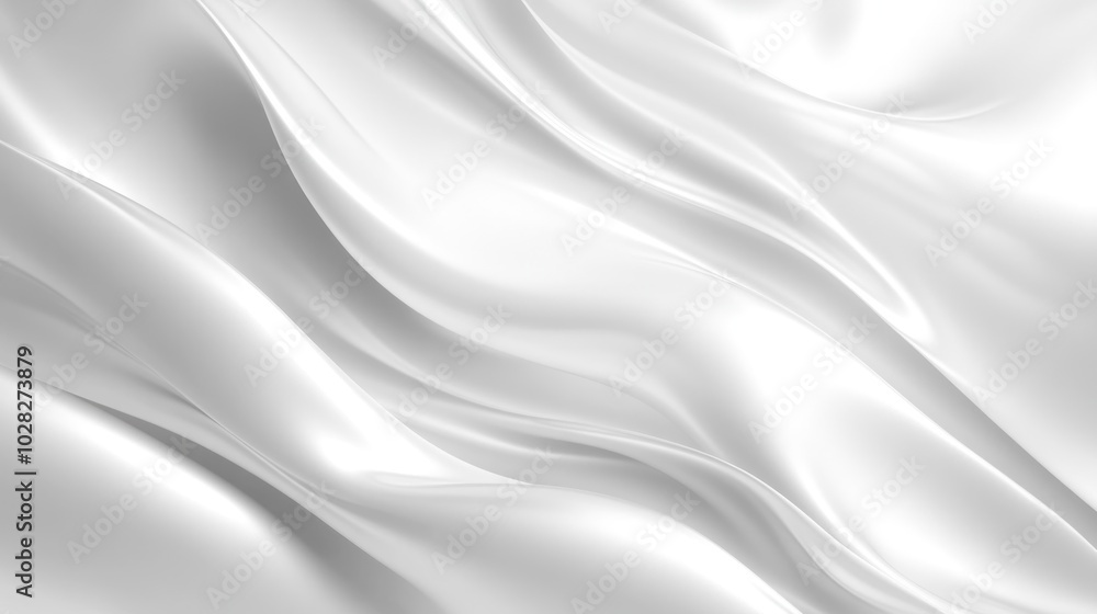 Naklejka premium Abstract White Silk Fabric