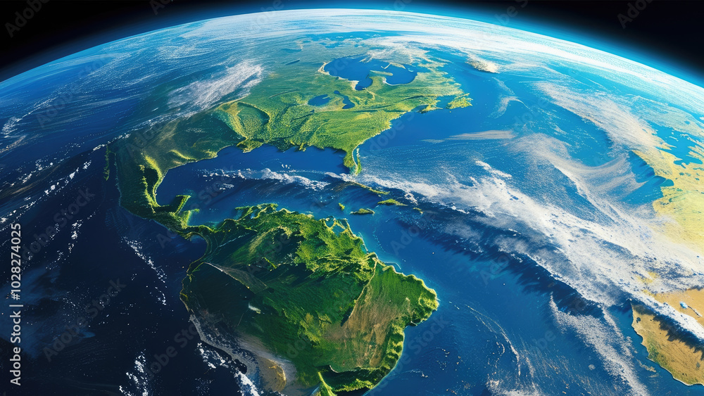 Fototapeta premium Earthrise Over the Moon: A View from Space
