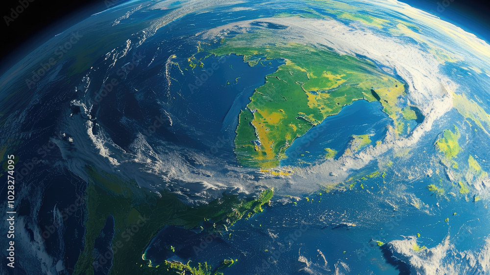 Obraz premium Earthrise Over the Moon: A View from Space