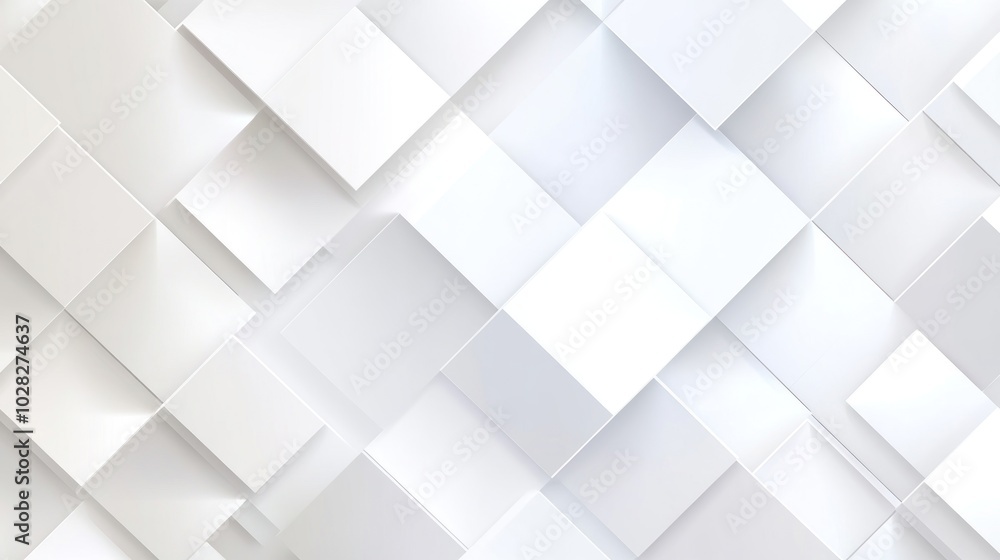 Abstract White Square Pattern Abstract White Square Pattern