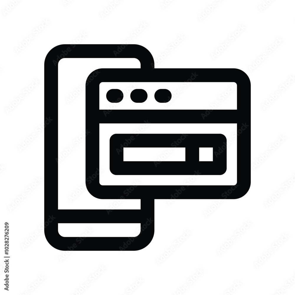 smartphone icon. vector line icon for your website, mobile, presentation, and logo design. smartphone icon. vector line icon for your website, mobile, presentation, and logo design.