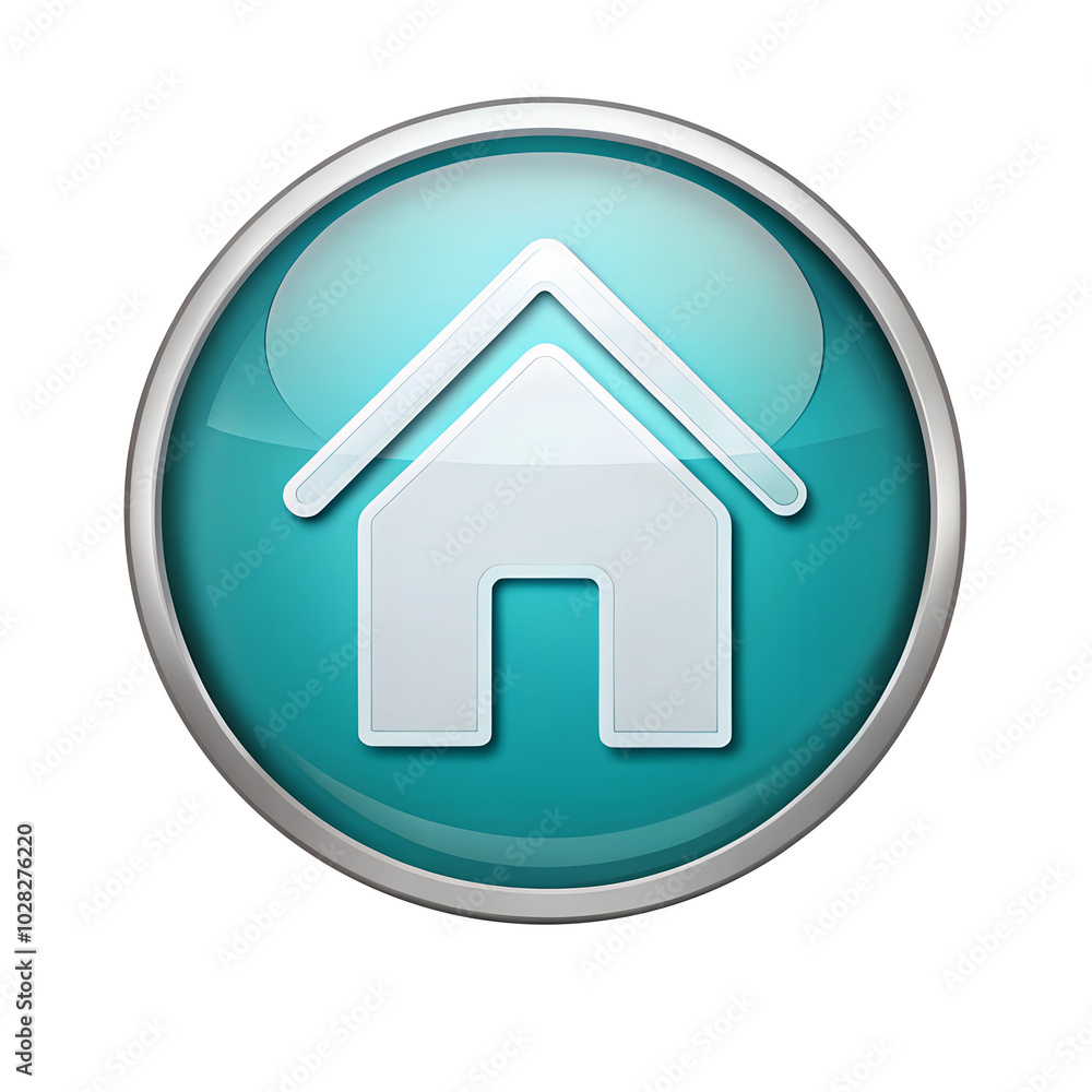 a circular icon with a house inside it, suggesting the theme of real estate or property a circular icon with a house inside it, suggesting the theme of real estate or property
