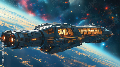 Wallpaper Mural Space Vacation Cruise: A Luxurious Getaway in the Universe Torontodigital.ca