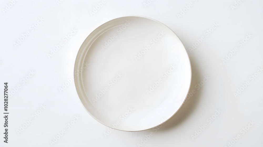 Empty ceramic round plate isolated on white background. Empty ceramic round plate isolated on white background.