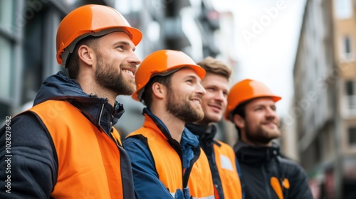 Safety Trainers in Workplace with Protective Gear