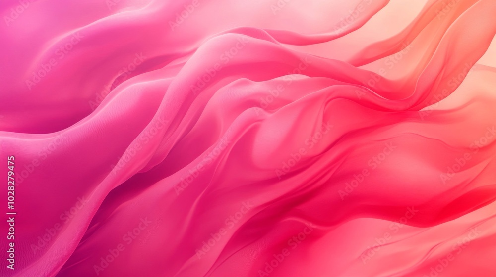 Abstract Draped Pink and Orange Fabric Abstract Draped Pink and Orange Fabric