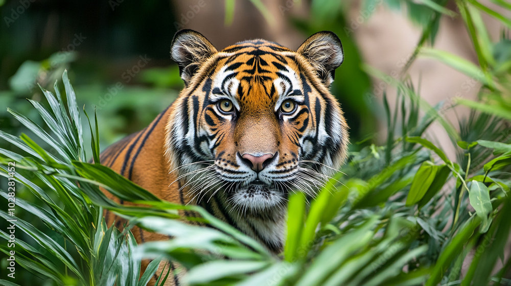 Majestic Bengal Tiger Portrait in the Wild Majestic Bengal Tiger Portrait in the Wild