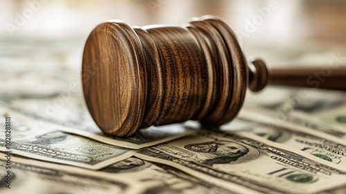 Obraz na płótnie Compensation Money And Litigation, Generative AI w salonie