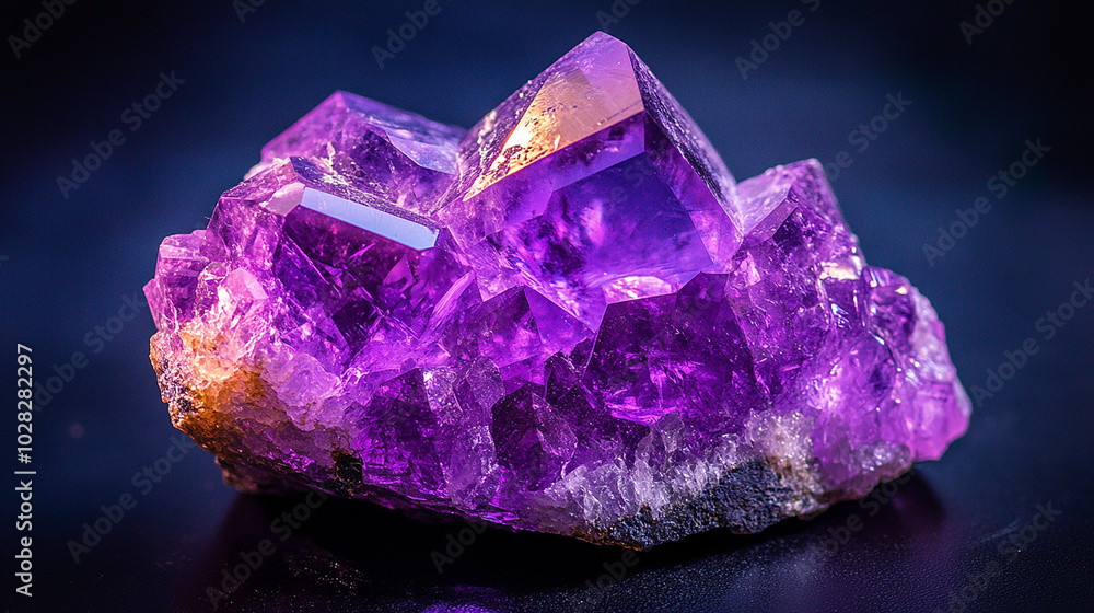 Dazzling amethyst with vivid purple tones and sparkle Dazzling amethyst with vivid purple tones and sparkle