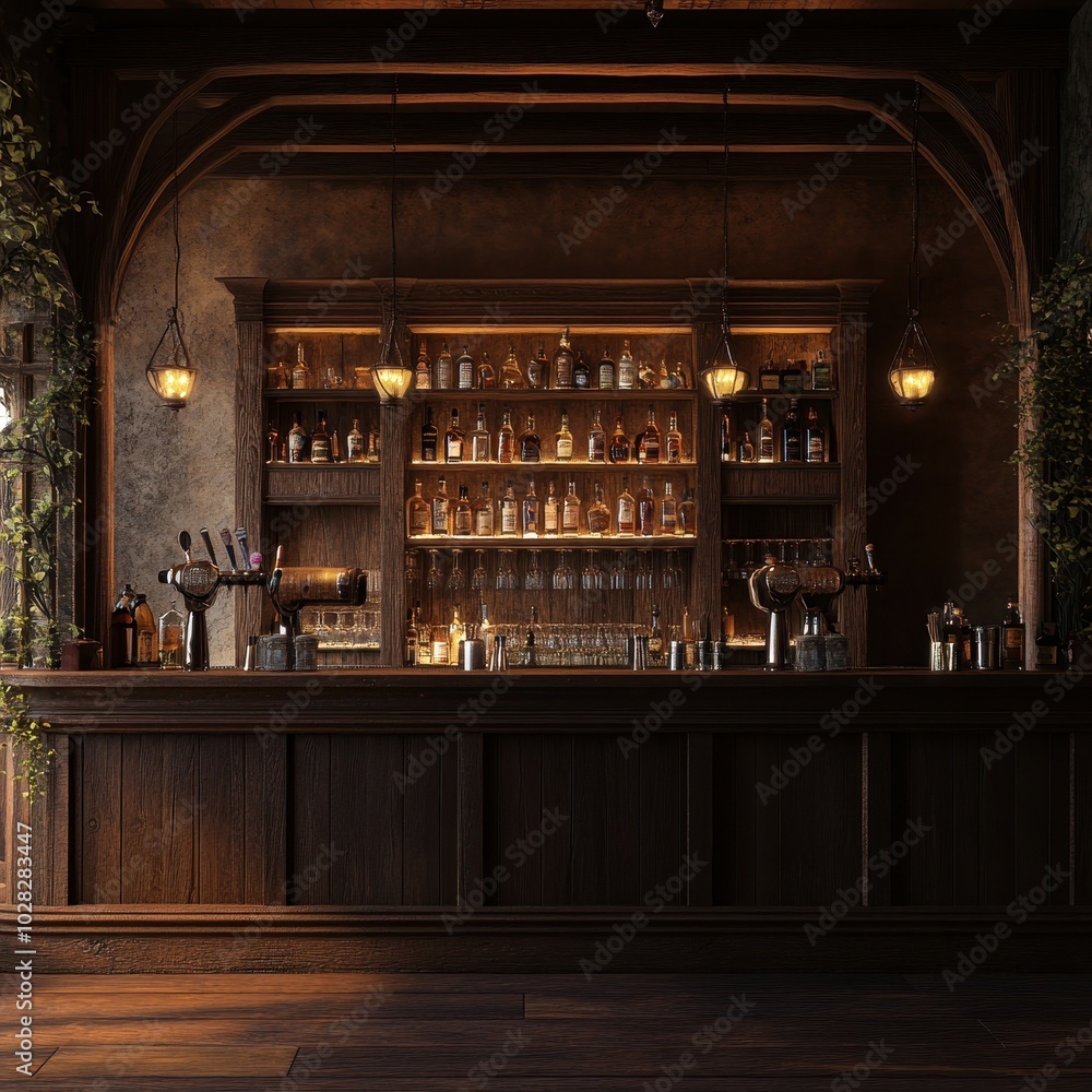 Whiskey lounge, rustic interior, dark wood bar counter, warm glowing light --v 6.1 Job ID: 5dbd2f1a-531c-4d70-9c5a-74ea8307bf3c Whiskey lounge, rustic interior, dark wood bar counter, warm glowing light --v 6.1 Job ID: 5dbd2f1a-531c-4d70-9c5a-74ea8307bf3c