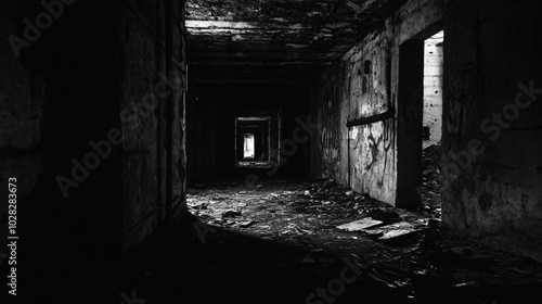 A dark cellar filled with unsettling sounds and the faint smell of decay.