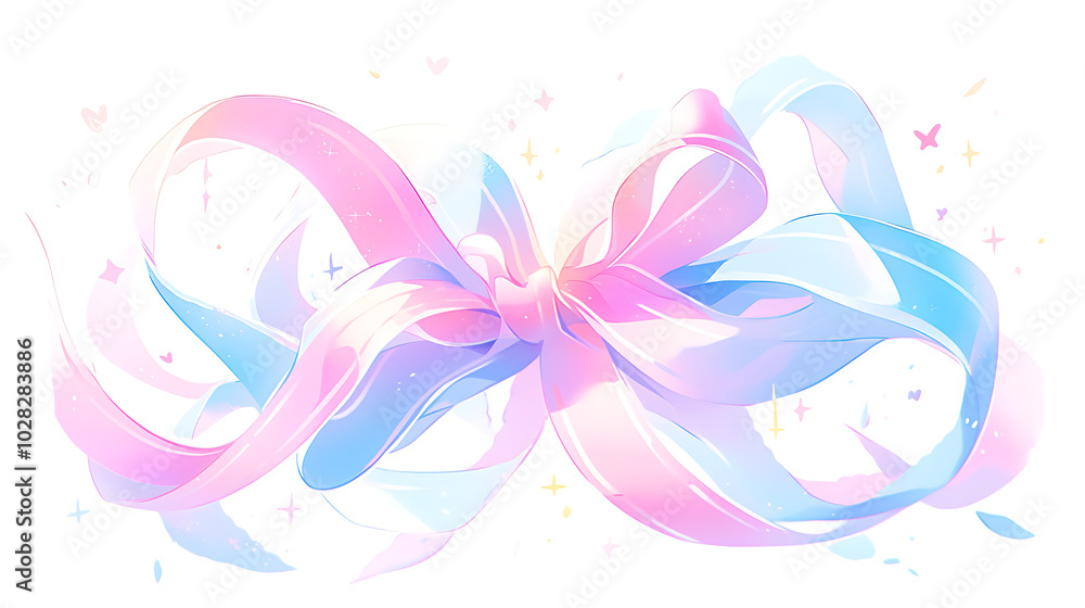 breast cancer awareness ribbon on white background breast cancer awareness ribbon on white background