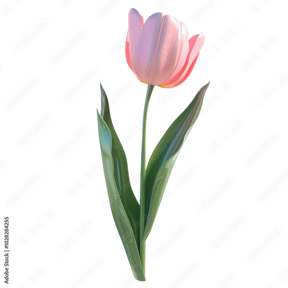 PNG Gentle Pink Tulip with Leaves
PNG Gentle Pink Tulip with Leaves