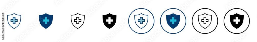Health insurance icon vector isolated on white background. Insurance health document icon Health insurance icon vector isolated on white background. Insurance health document icon