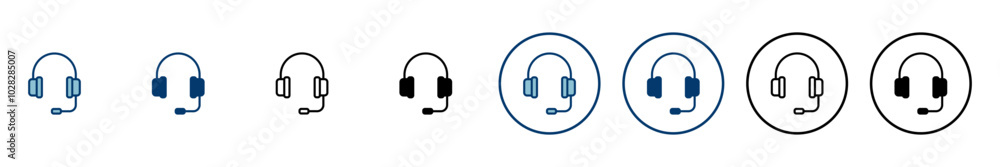 Headphone icon vector isolated on white background. Headphone vector icon. Call us Headphone icon vector isolated on white background. Headphone vector icon. Call us