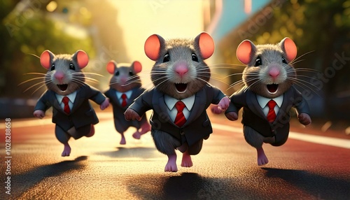 Rats in Business Suits Runn...
