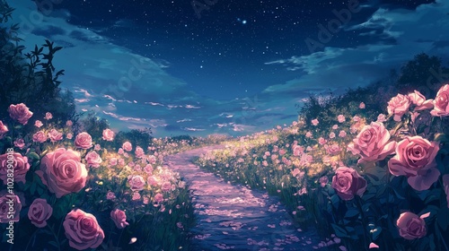 anime theme of landscape