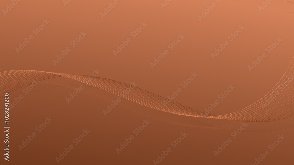 Abstract lines with glowing wave on brown background. Abstract lines with glowing wave on brown background.