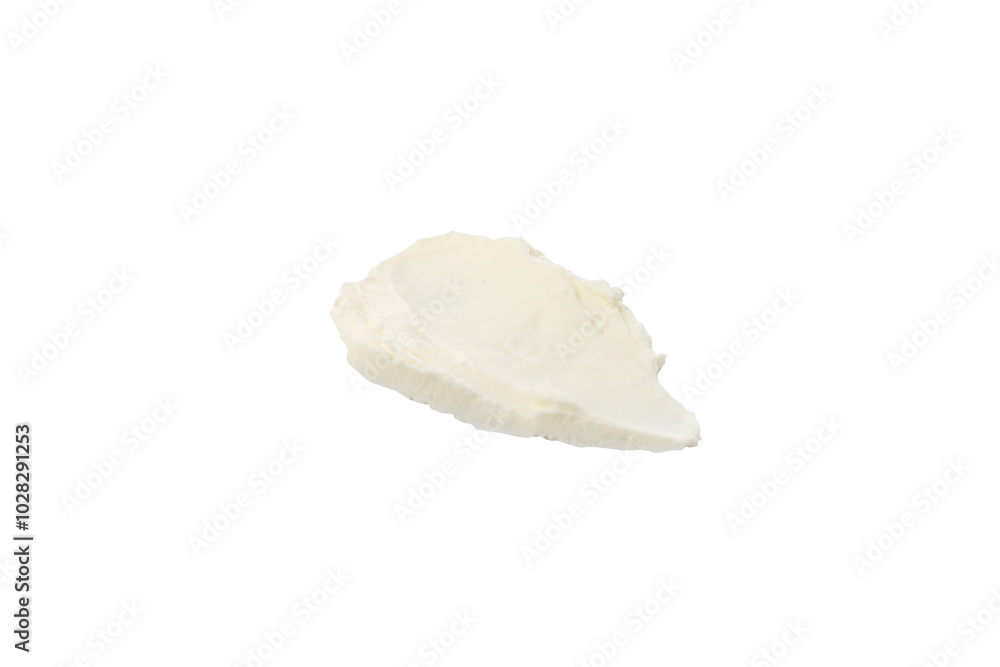 PNG, Philadelphia cheese, isolated on white background.