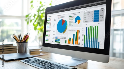 Financial KPI Dashboard Report And Spreadsheet Software, Generative AI