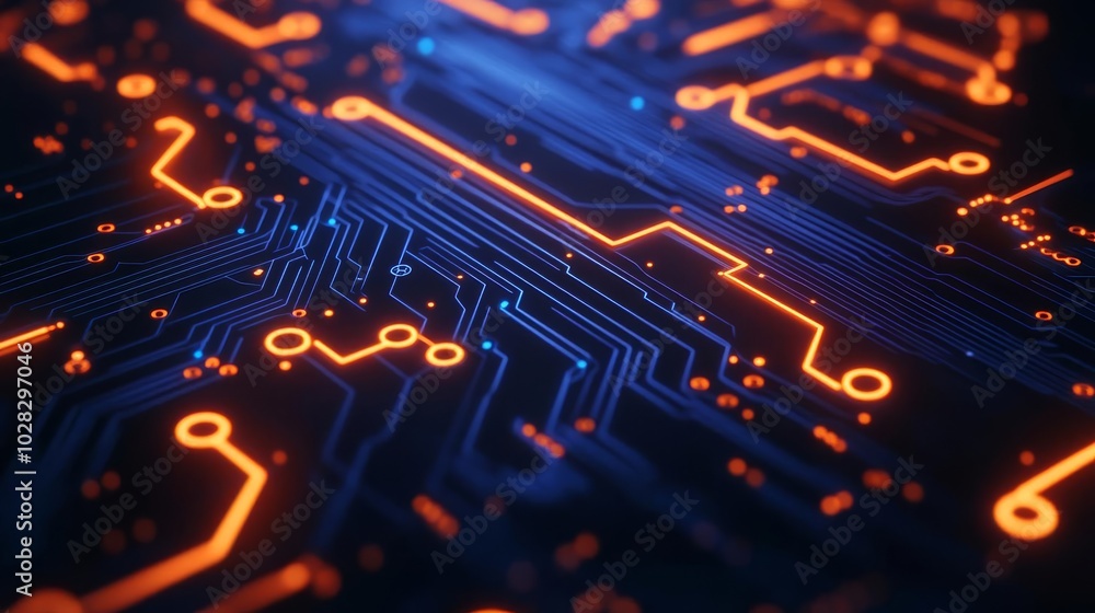 Blockchain solutions, neon circuits, dark tech ambiance Blockchain solutions, neon circuits, dark tech ambiance