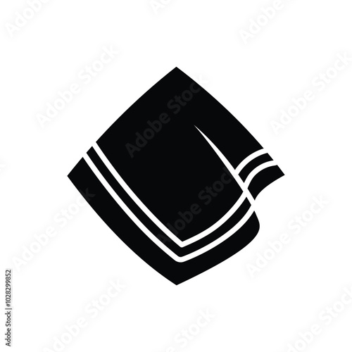 handkerchief icon vector design template simple and clean