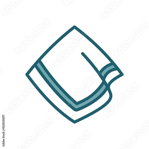 handkerchief icon vector design template simple and clean