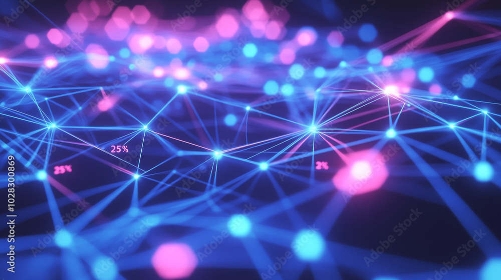 Get a digital wireframe with connected dots for Get a digital wireframe with connected dots for