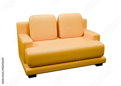 3d illustration design of sofa for any purpose, it's up to you