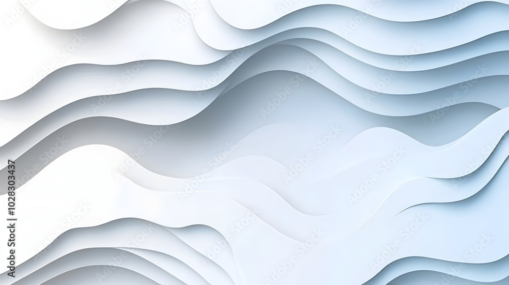 Obraz premium Smooth Monochrome 3D Lines Forming a Dynamic Interconnected Flow