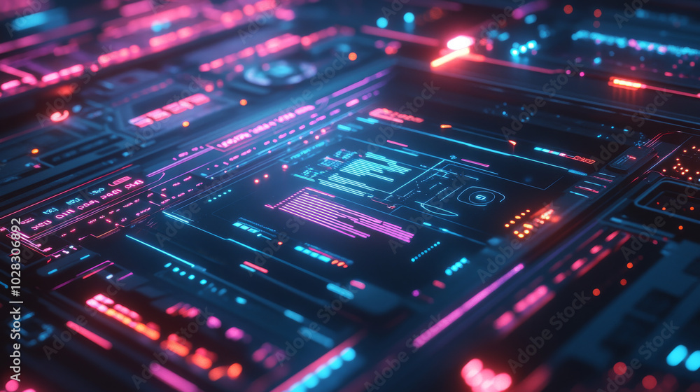 A futuristic design featuring a holographic interface, showcasing data charts and communication elements. It represents the concept of cyber security and innovation in a high-tech future. A futuristic design featuring a holographic interface, showcasing data charts and communication elements. It represents the concept of cyber security and innovation in a high-tech future.