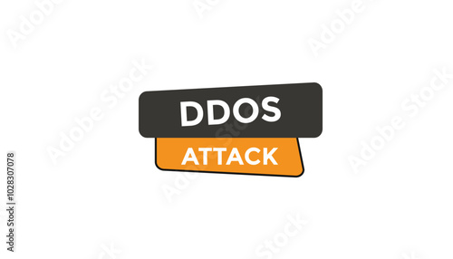 Ddos attack Countdown number banner templates. time icon. Vector Illustration 
