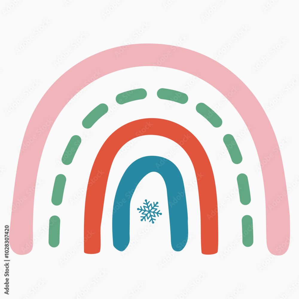 christmas rainbow SVG retro t shirt design vector sublimation christmas rainbow SVG retro t shirt design vector sublimation