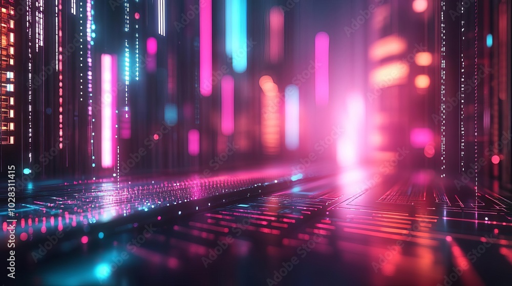 Blockchain revolution, glowing holographic visuals, dark cyber city, modern tech theme Blockchain revolution, glowing holographic visuals, dark cyber city, modern tech theme