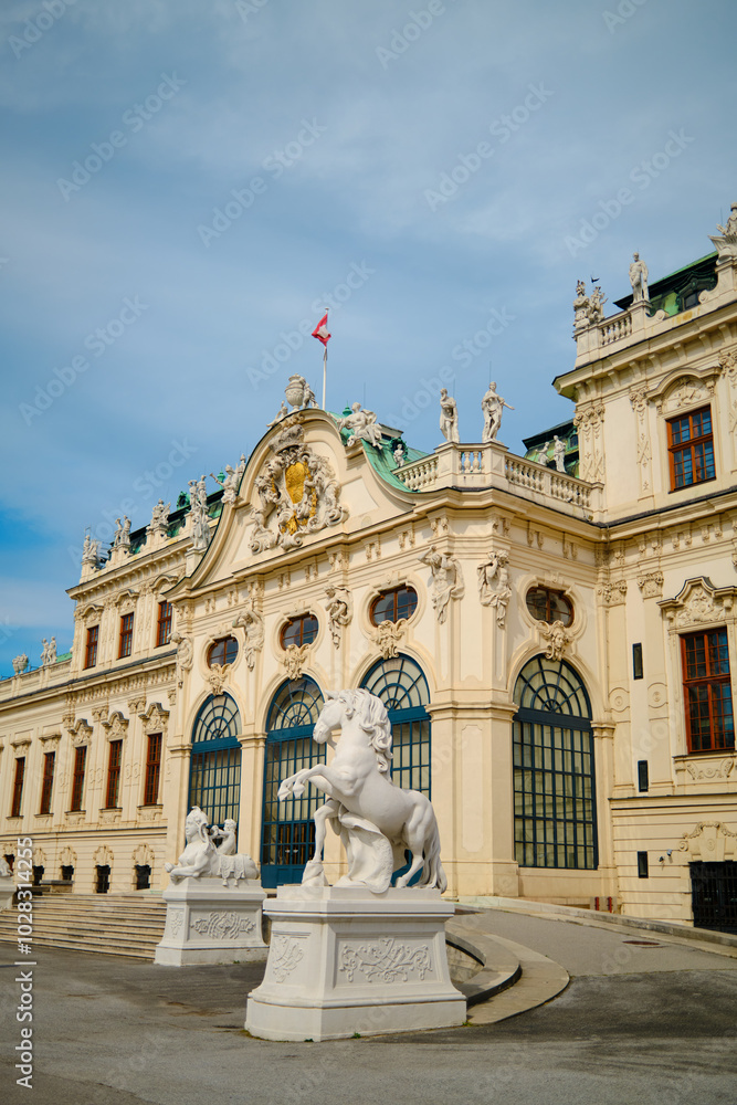 Obraz premium The Belvedere palace in Vienna, Austria