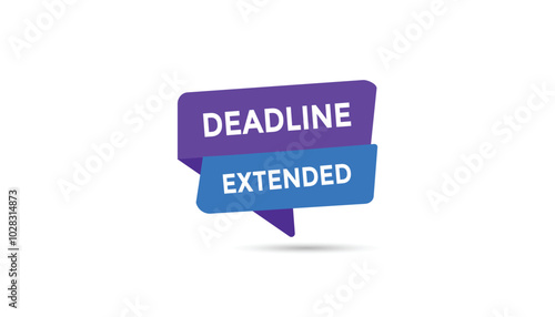 Deadline extended Countdown number banner templates. time icon. Vector Illustration 